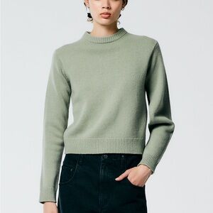 Like new Tibi Soft Lambswool Shrunken Crewneck Pullover sweater